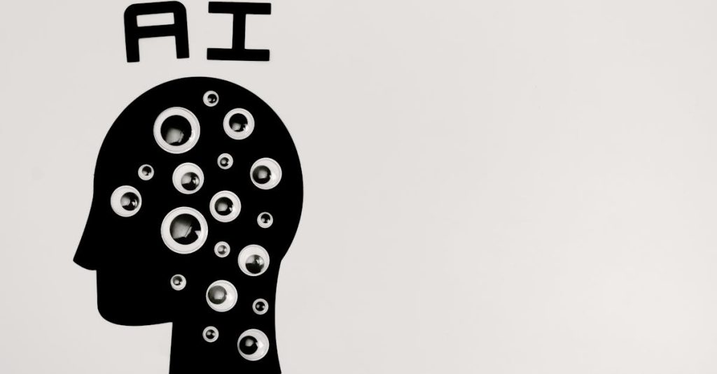 Pessoa interagindo com redes sociais impulsionadas por inteligência artificial