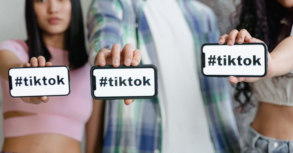 Pessoa interagindo com conteúdo segmentado no TikTok em smartphone