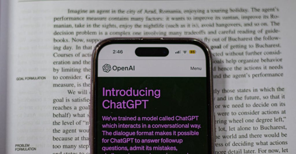 Pessoa usando inteligência artificial para criar conteúdo digital